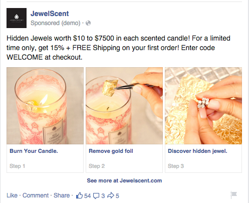 Social Commerce Multi-Product Ad